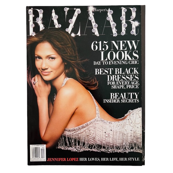 New Harper's Bazaar Magazine December 2002 Jennifer Lopez JLO Cover - Picture 1 of 11